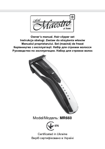 Manual Maestro MR660 Aparat de tuns