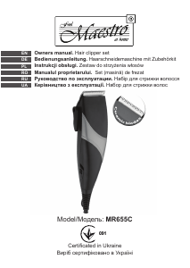 Handleiding Maestro MR655C Tondeuse