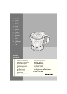 Handleiding Siemens MC30000 Citruspers