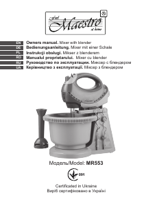 Manual Maestro MR553 Hand Mixer