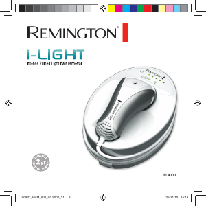 Bruksanvisning Remington IPL4000 i-Light Essential IPL-apparat