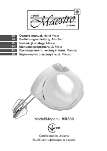 Bedienungsanleitung Maestro MR500 Handmixer