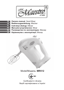 Instrukcja Maestro MR512 Mikser ręczny