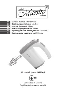 Instrukcja Maestro MR505 Mikser ręczny