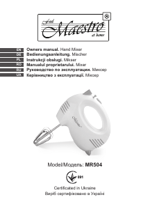 Instrukcja Maestro MR504 Mikser ręczny