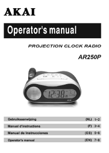 Handleiding Akai AR250P Wekkerradio