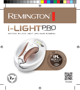 Bruksanvisning Remington IPL6000 i-Light Pro IPL-apparat