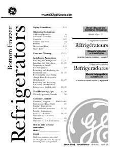 Mode d’emploi GE PDW22SISRSS Réfrigérateur combiné