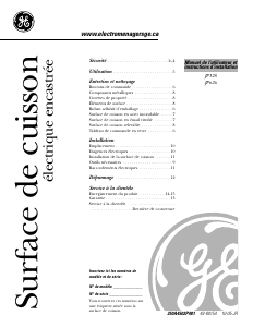 Mode d’emploi GE JP626WFWW Table de cuisson