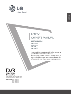 Bruksanvisning LG 37LF7700 LCD TV