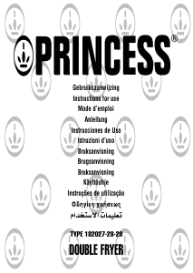 Brugsanvisning Princess 182029 Double Stainless Frituregryde