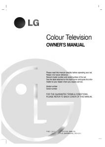 Manual LG RE-49NZ21RB Television