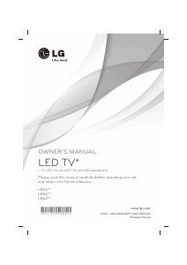 Handleiding LG 39LB561V LED televisie