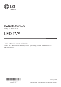 Handleiding LG 65SM8050PLC LED televisie