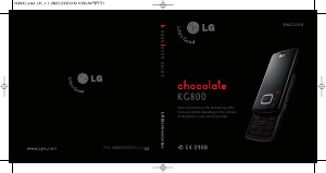 Manual LG KG800GO Chocolate Mobile Phone