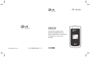 Manual LG GB220GO Mobile Phone