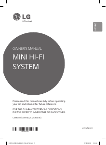 Handleiding LG CM9740 Stereoset