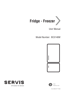 Bruksanvisning Servis BCS148W Kyl-frys