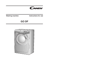 Handleiding Candy GO DF 800/1-80 Wasmachine