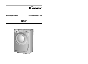 Manual Candy GO F472/L1-80 Washing Machine