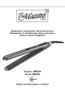 Руководство Maestro MR254 Выпрямитель волос