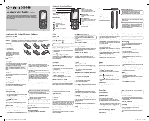 Manual LG A225GO Mobile Phone