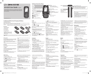 Bruksanvisning LG A225GO Mobiltelefon