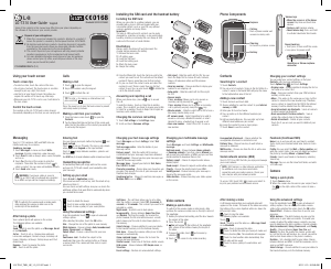 Manual LG T310GO Mobile Phone