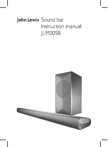 Bruksanvisning John Lewis JL9100SB Högtalare