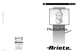 Mode d’emploi Ariete 1784 Robomix Compact Robot de cuisine