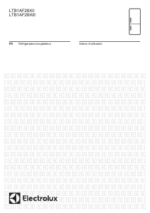 Mode d’emploi Electrolux LTB1AF28W0 Réfrigérateur combiné