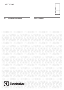 Mode d’emploi Electrolux LNS7TE19S Réfrigérateur combiné