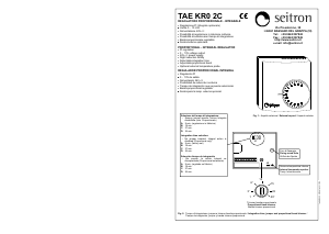 Handleiding Seitron TAEKR02C Thermostaat