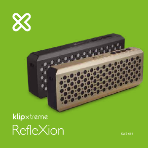 Manual Klip Xtreme KWS-614GD RefleXion Altifalante