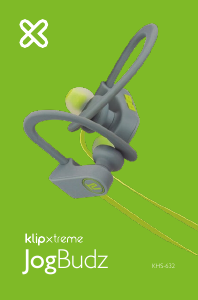 Manual de uso Klip Xtreme KHS-632BK JogBudz Auriculares