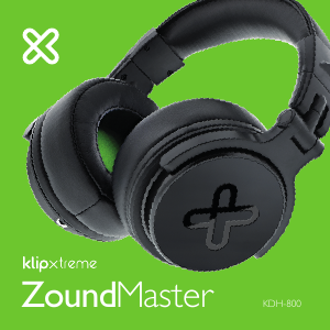 Manual de uso Klip Xtreme KDH-800 ZoundMaster Auriculares