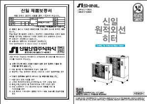 사용 설명서 신일 SBH-C15000S 히터