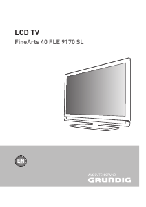 Bedienungsanleitung Grundig Fine Arts 40 FLE 9170 SL LED fernseher