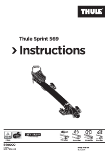 Brugsanvisning Thule Sprint 569 Cykelholder