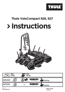Bruksanvisning Thule VeloCompact 927 Cykelhållare