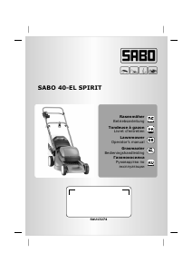 Handleiding SABO 40-EL Spirit Grasmaaier