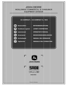 Handleiding SABO 43-Compact E Grasmaaier