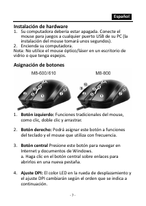 Manual de uso Genius Scorpion M8-610 Ratón