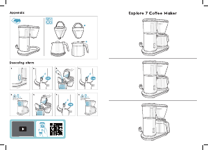 사용 설명서 일렉트로룩스 E7CM1-2GB Explore 7 커피 머신
