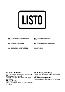 Bruksanvisning Listo CAL 170-60b1 Frys