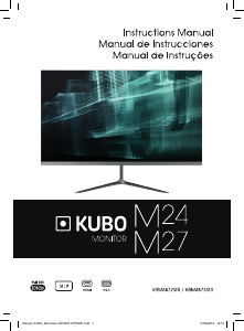 Bruksanvisning Kubo KBM4872GR LED skärm