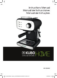 Manual Kubo KBECM4842 Máquina de café expresso