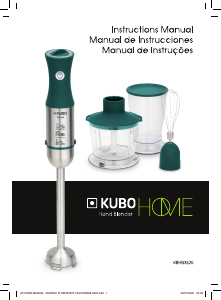 Manual de uso Kubo KBHB3525 Batidora de mano