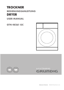 Handleiding Grundig GTN 48261 GC Wasdroger