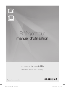 Mode d’emploi Samsung RF24HSESBSR Réfrigérateur combiné